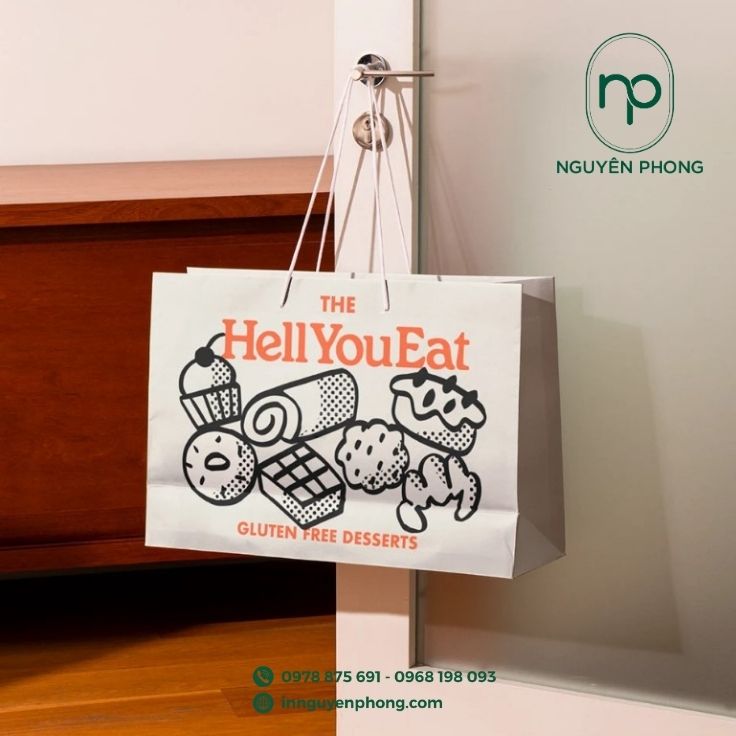 Thiết kế bao bì thực phẩm trên túi giấy 